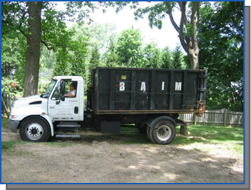 Baim roll-off dumpster service in Baltimore, MD - Unlimited Excavating, Inc.
